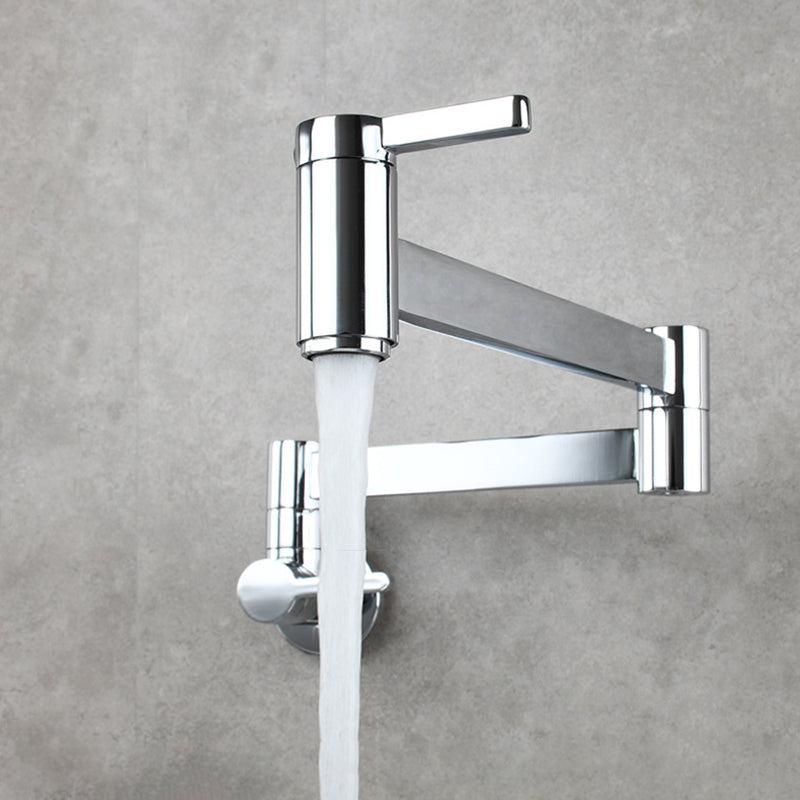 Rynx | 1-handle brushed nickel widespread faucet 1-hole wall-mounted bathroom faucet with brass