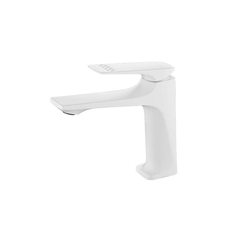 Rynx | Modern Bathroom Faucet Brass Deep Arc Lever Handle with Faucet Hose