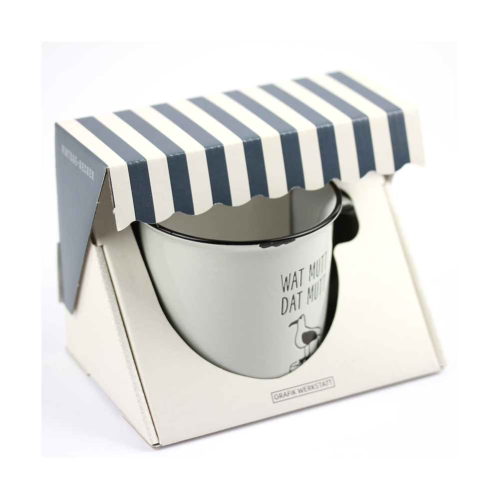 Rynx | Cup Vintage Maritime What must be, must be