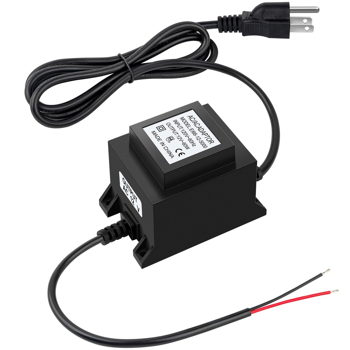 Rynx | Karyoosi Outdoor Low Voltage Transformer 110/120V Ac To Ac 12V 5A 60W, Low Voltage Landscape Transformer, Waterproof Power Supply