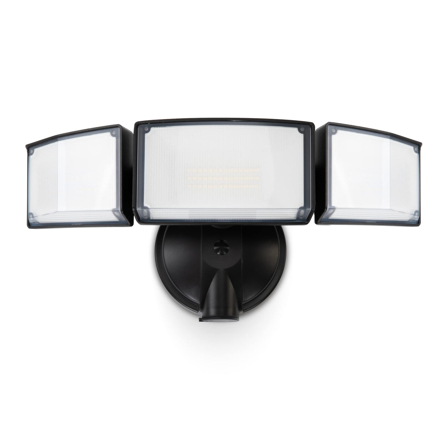 Rynx | Lutec 55W Led Floodlight, 5200Lm, 3 Adjustable Heads, Ip65 Waterproof, Black