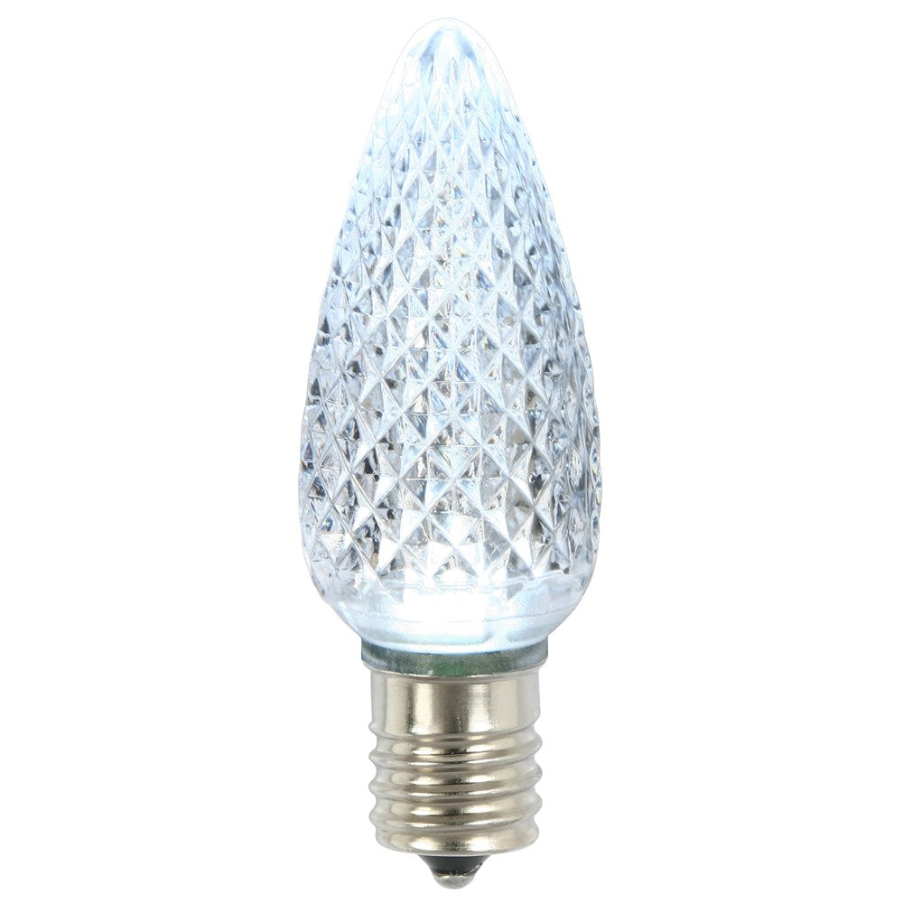 Rynx | Vickerman C9 Led Cold White Faceted Blink Replacement Bulb, 120V, .96 Watt, 25 Bulbs Per Pack