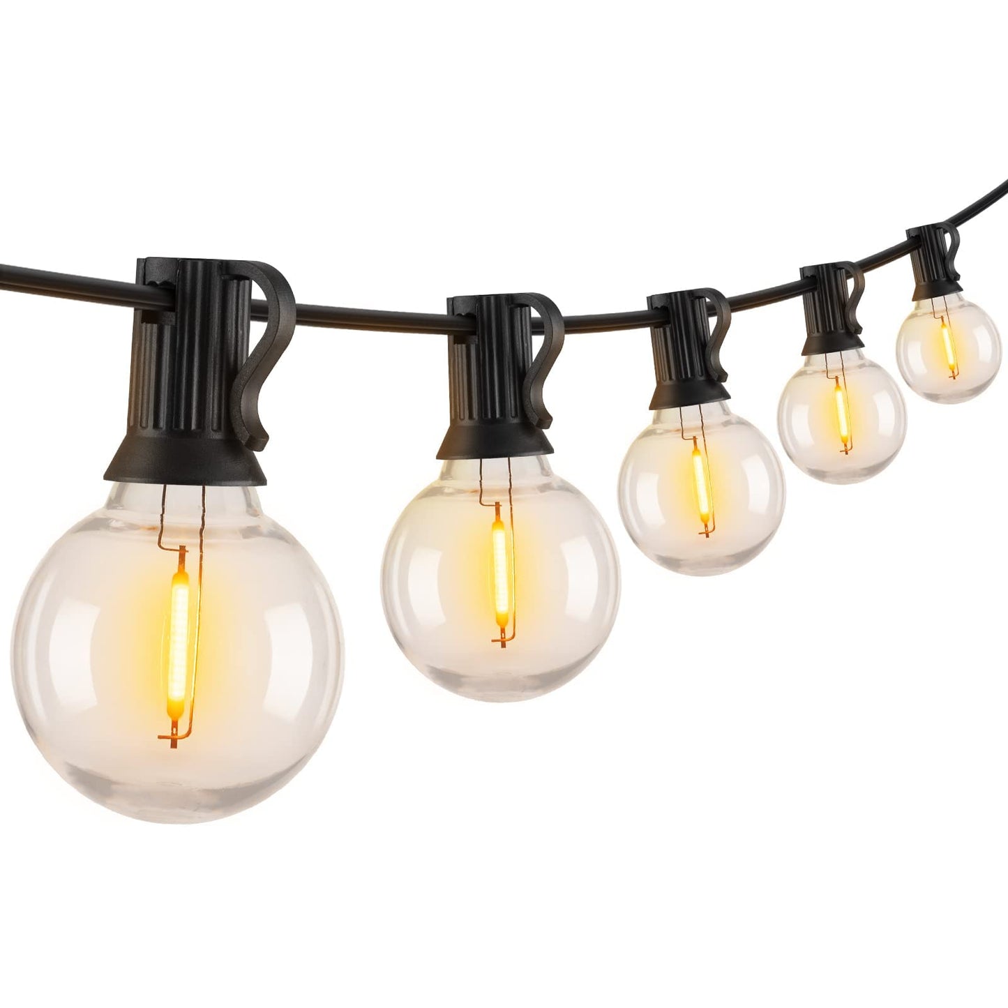 Rynx | Brightown Led Globe String Lights 25Ft Warm White G40, Shatterproof Outdoor Lights With 27 Bulbs