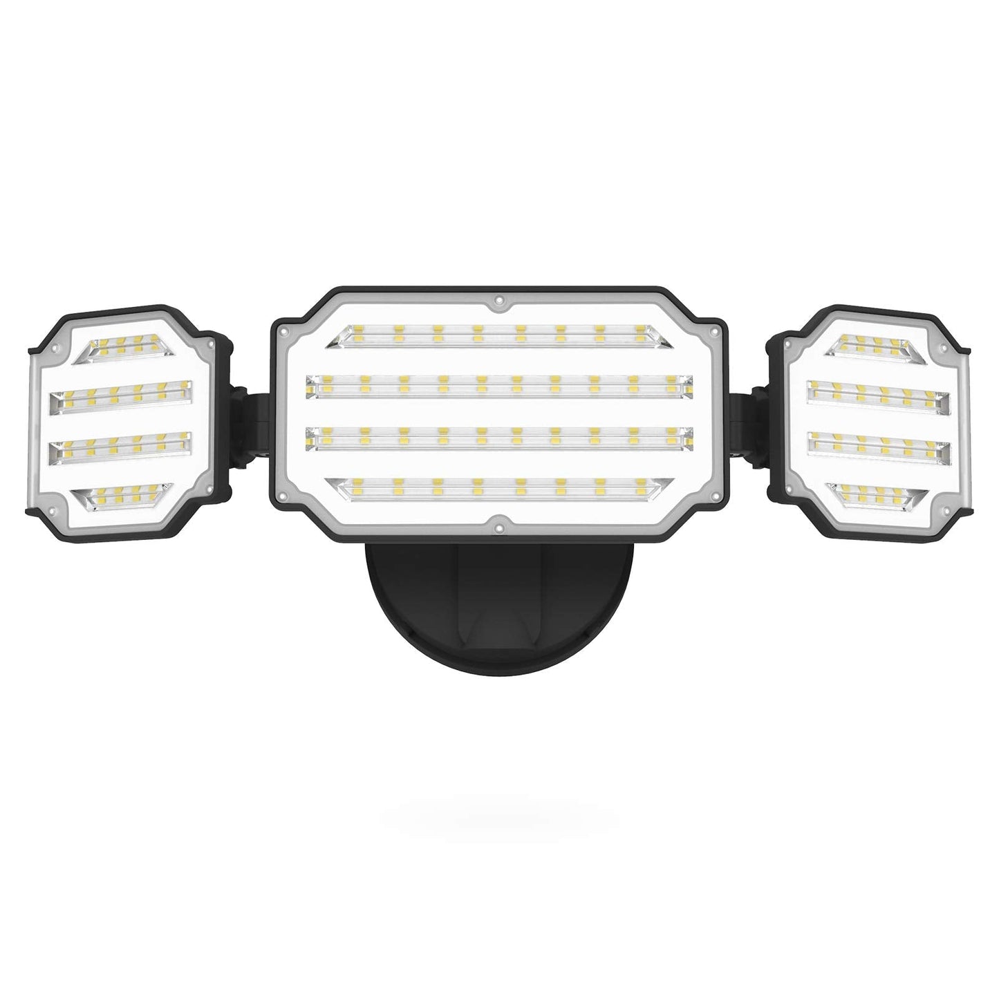 Rynx | Lepower 45W Led Outdoor Floodlight, 4500Lm, 3 Adjustable Heads, Ip65 Waterproof, Black