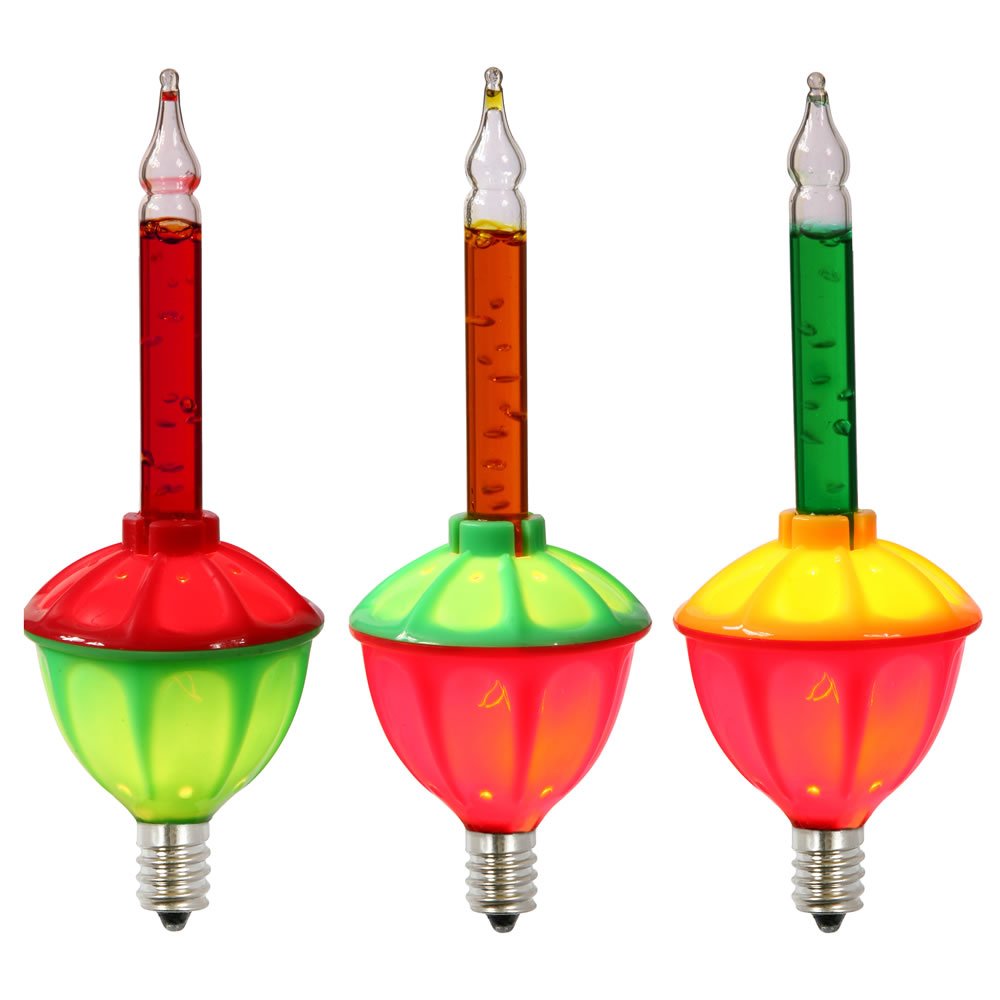 Rynx | Vickerman 7 Light Mu Light Colored Bubble Set with Green Cord 20-Inch, Distance Ul End Connector