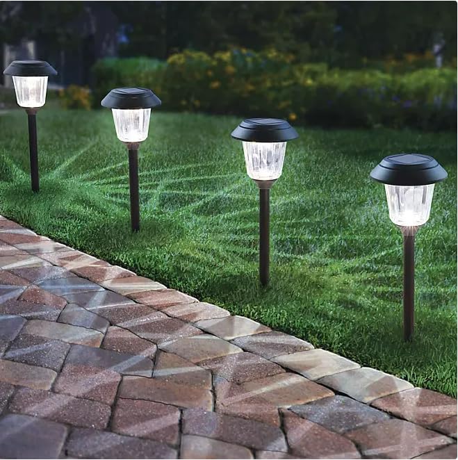 Rynx | Member'S Mark 4-piece LED solar light - Matte black stainless steel outdoor lighting