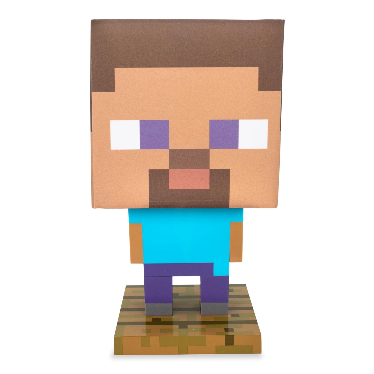 Rynx | Minecraft Steve Figural 13-inch LED desk lamp | Mood light for nightstand, shelf