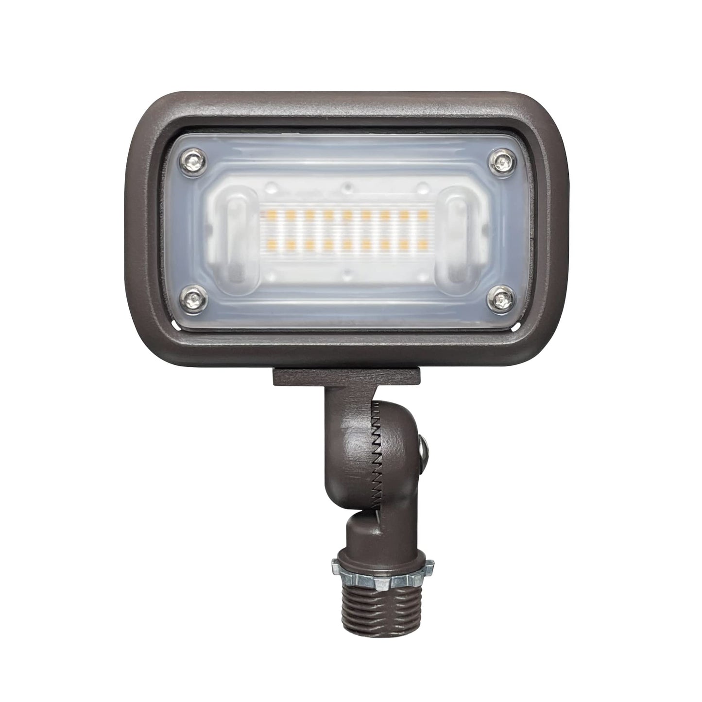 Rynx | Gkoled 15W Outdoor Led Flood Security Light, Waterproof Landscape Lighting, 50W Psmh Equivalent, 1370 Lumen, 3000K Warm White, 120-277V, 1/2" Bend Mount, Ul-Listed