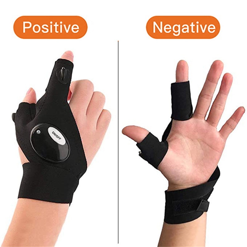 Rynx | Comfortable LED gloves with waterproof lights