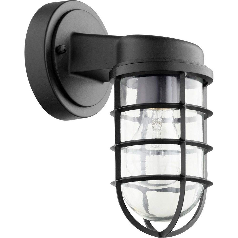 Rynx | Quorum Belfour Outdoor Wall Lamp - Noir, Bronze/Dark, Black Plastic, Stylish Lighting Fixture