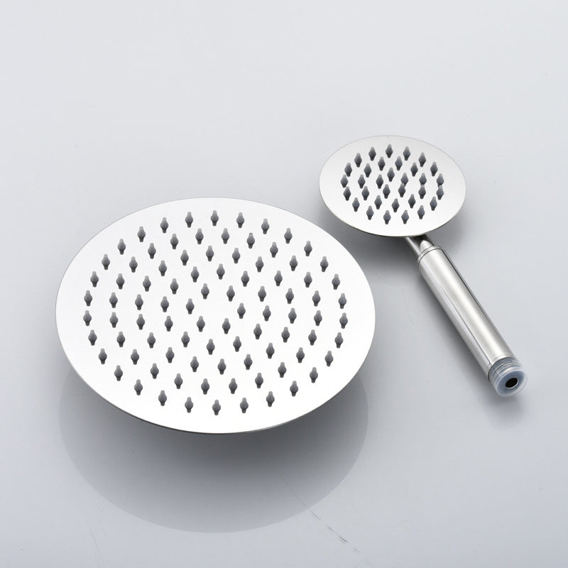 Rynx | Home Round Dual Shower Heads Modern Style Wall Mounted Metal Dual Shower