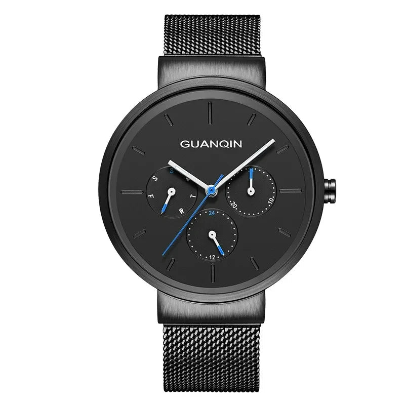 Rynx | Men's Quartz Watch with Steel Mesh Strap