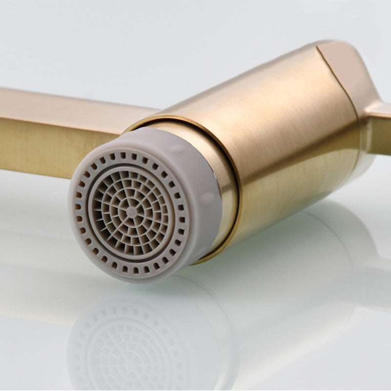 Rynx | Beautiful Wall-Mounted Brass Fixtures Stain-Resistant Wall-Mounted Bathroom Faucet
