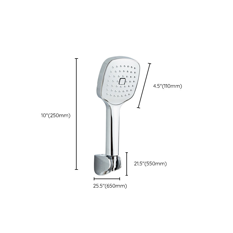 Rynx | Square Handheld Shower Head Modern Wall Mounted Handheld Shower Head