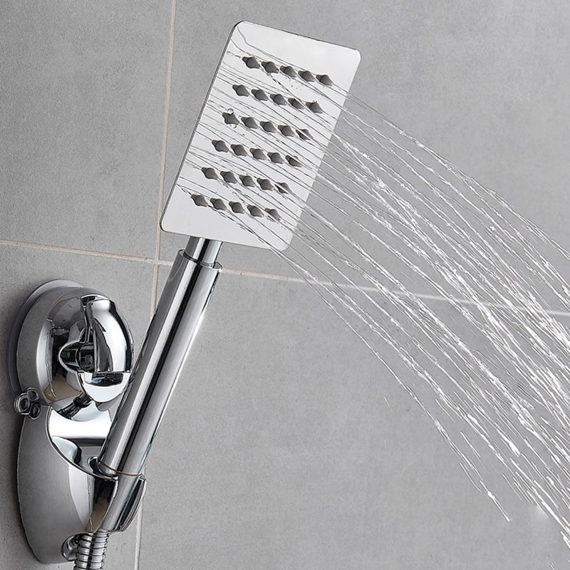 Rynx | Silver Square Double Shower Head Modern Water Filtration Wall-Mounted Shower Head