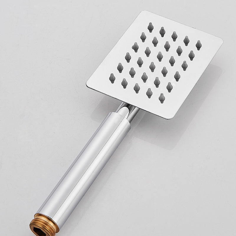 Rynx | Silver Square Double Shower Head Modern Water Filtration Wall-Mounted Shower Head