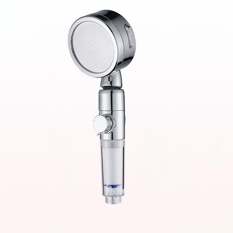 Rynx | Modern Handheld Shower Head Silver Round Standard Shower Heads