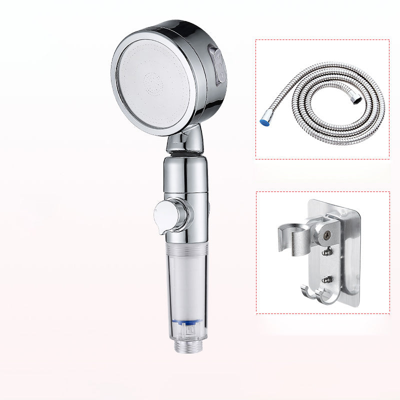 Rynx | Modern Handheld Shower Head Silver Round Standard Shower Heads