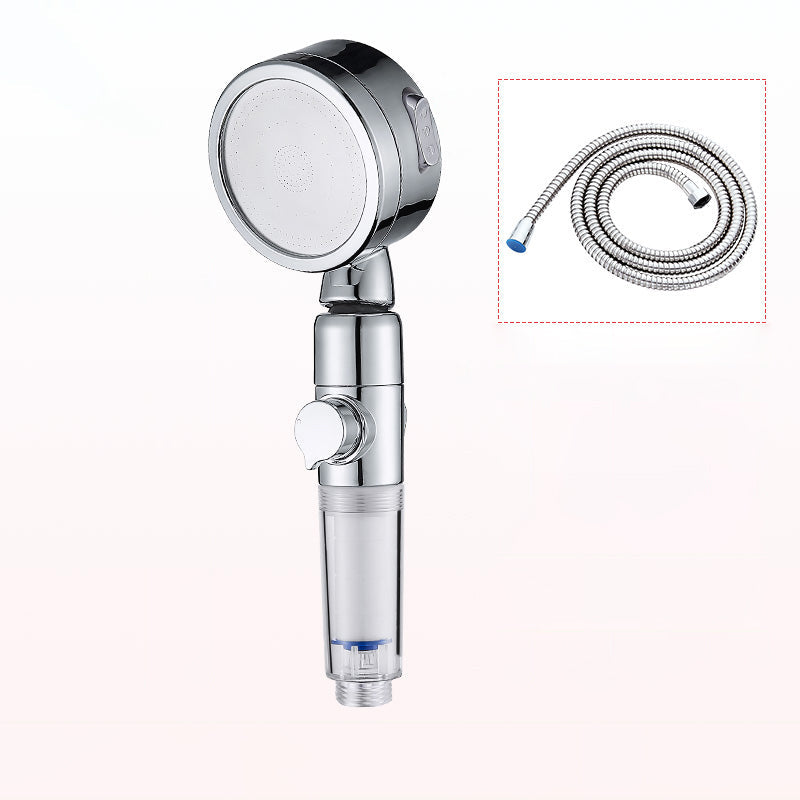 Rynx | Modern Handheld Shower Head Silver Round Standard Shower Heads