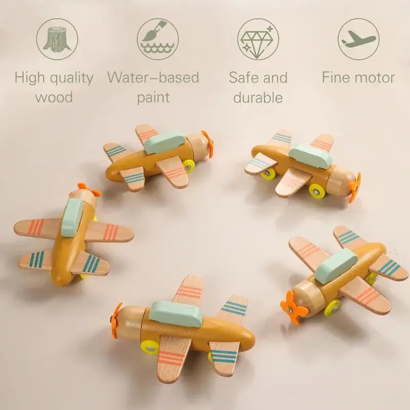 Rynx | Educational Wooden Train Set for Babies - Montessori-Inspired Learning Toy with Trolley and Number Blocks