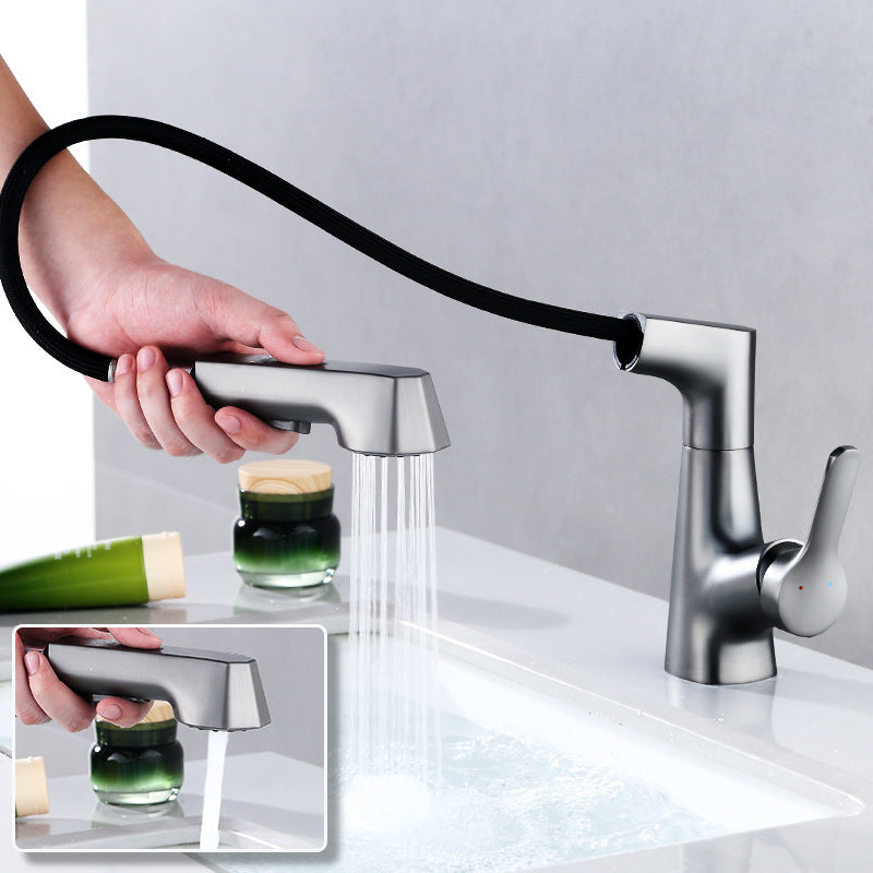 Rynx | Modern Faucet Solid Copper Centerset Bathroom Faucet