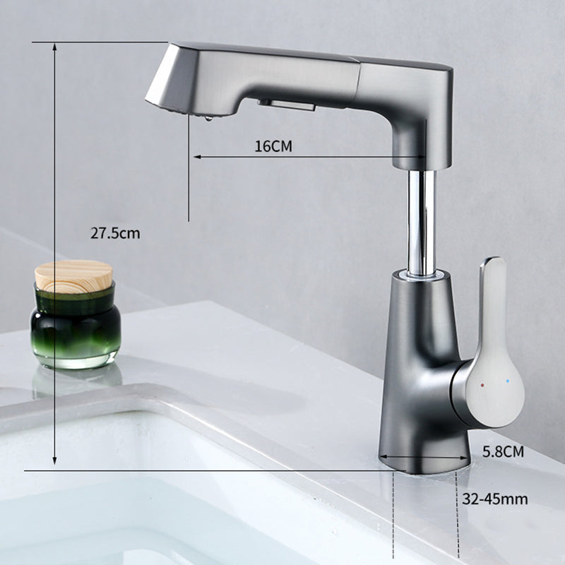 Rynx | Modern Faucet Solid Copper Centerset Bathroom Faucet