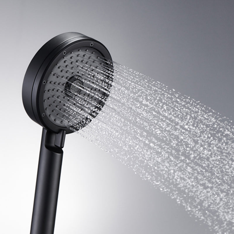 Rynx | Matt Black Hand Shower Modern 3-Stream Round Wall Mounted Hand Shower