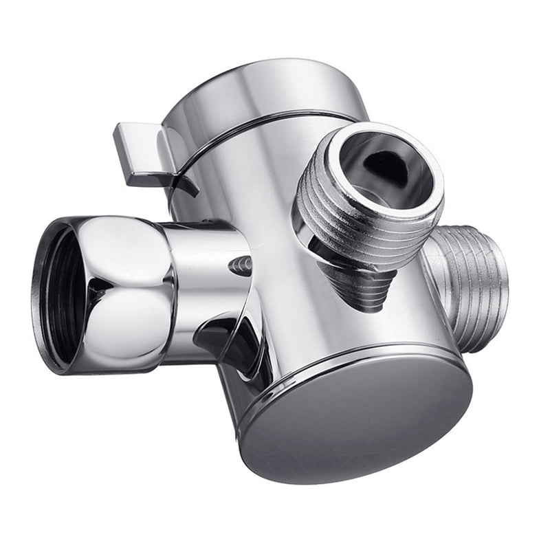 Rynx | Silver Dual Showerhead with Hose Modern Style Wall Mounted Showerhead