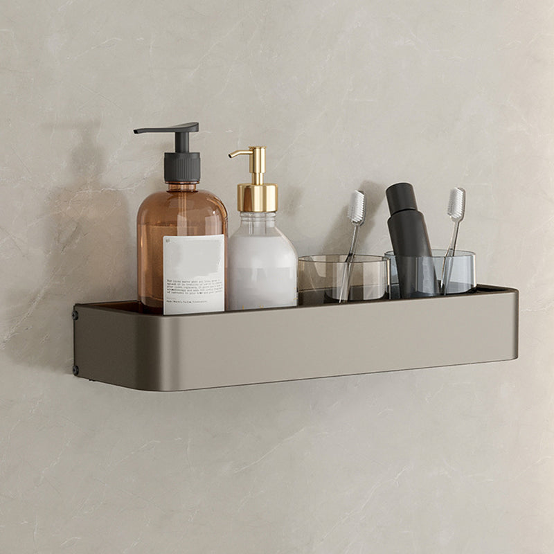 Rynx | Contemporary Aluminum Bathroom Accessory Set Grey Bath Shelf