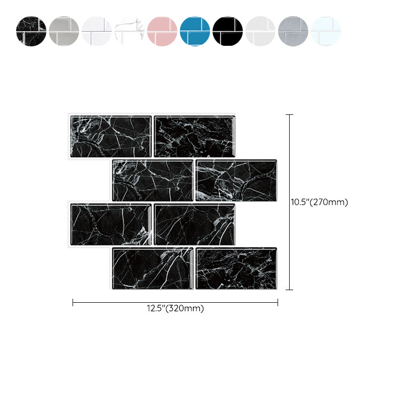 Rynx | Modern Peel and Stick Wall Tile PVC Peel and Stick Splashback Tile