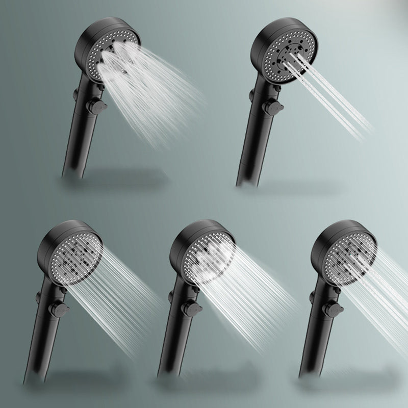 Rynx | Bathroom Shower Head 5-Stream Round Hand Shower Holder Wall Mount Shower Head