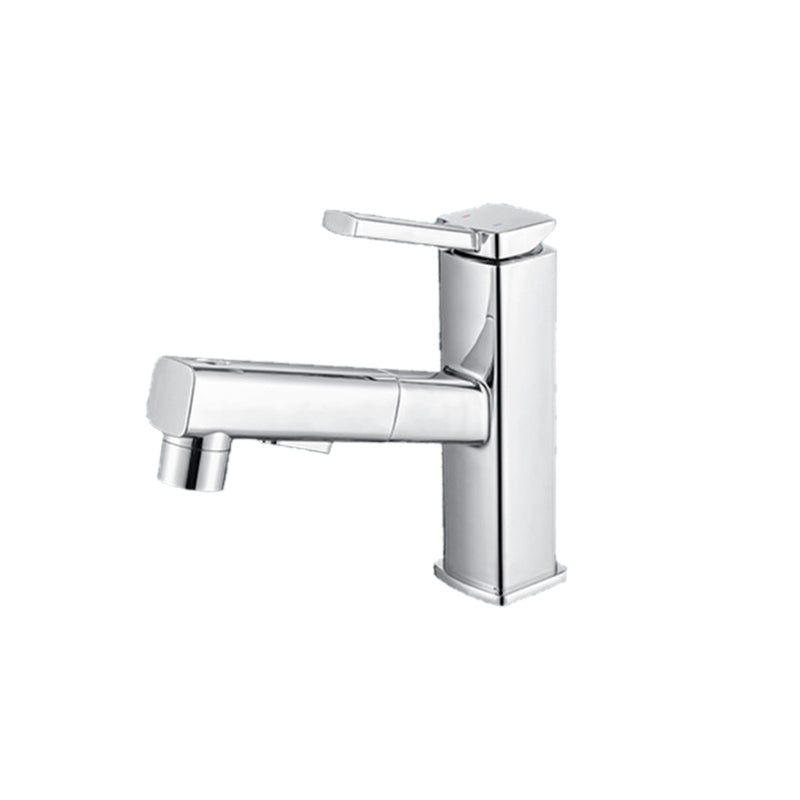 Rynx | Lever handle fitting Pull-out basin mixer with swivel spout