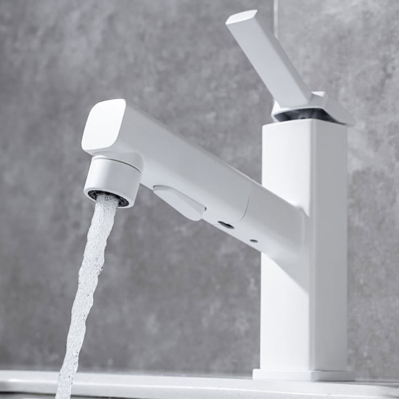Rynx | Lever handle fitting Pull-out basin mixer with swivel spout