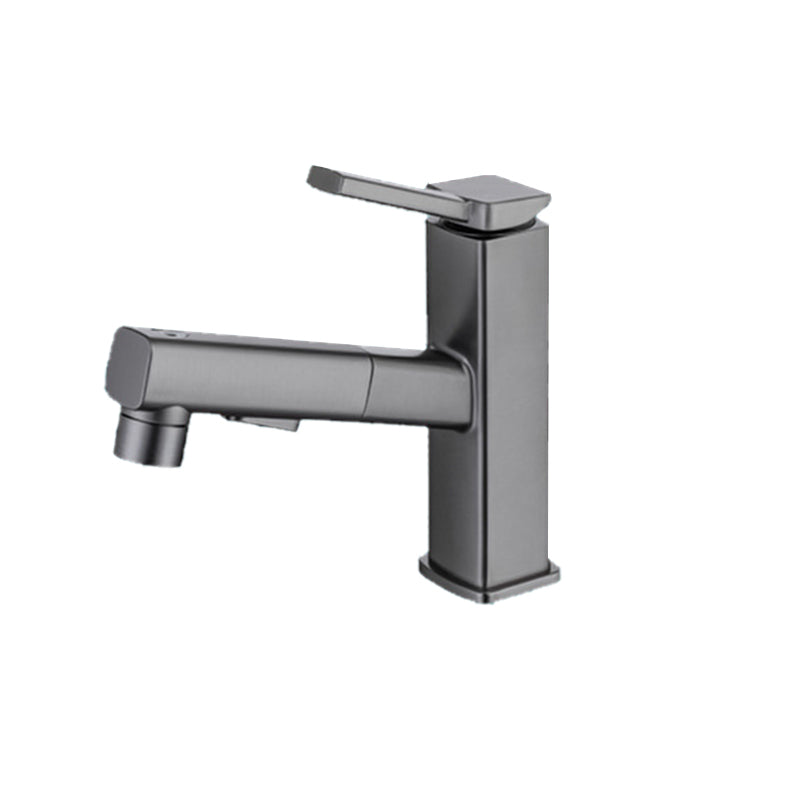 Rynx | Lever handle fitting Pull-out basin mixer with swivel spout Raugray