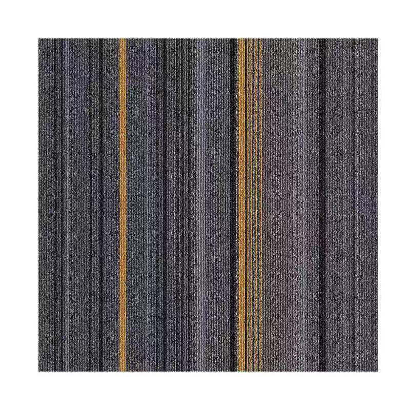 Rynx | Dark Color Level Loop Carpet Tile Non-Slip Self-Adhesive Indoor Office Carpet Tiles