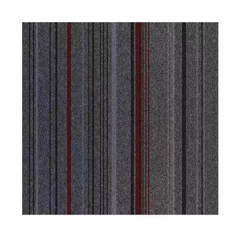 Rynx | Dark Color Level Loop Carpet Tile Non-Slip Self-Adhesive Indoor Office Carpet Tiles