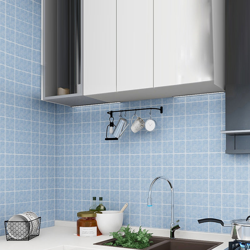 Rynx | Modern Backsplash Tile Smooth Peel-and-Stick Wall Tile for the Kitchen Blue