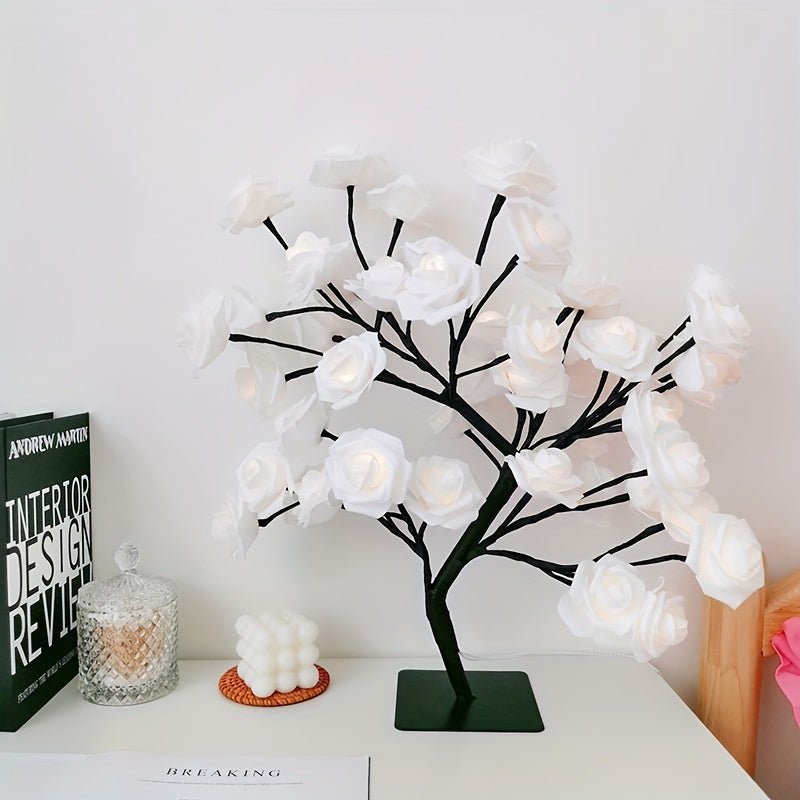 Rynx | RozenLight - LED Flower Table Lamp with USB, Mood Light