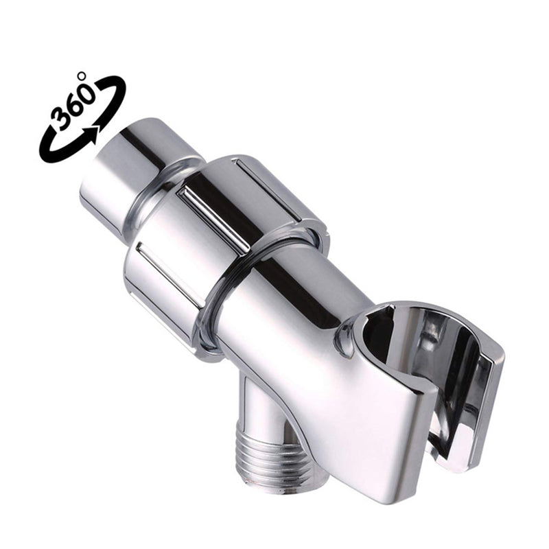 Rynx | Round Handheld Showerhead in Silver Leak-Resistant Wall-Mounted Showerhead
