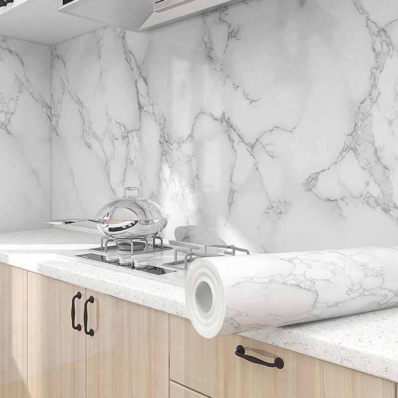 Rynx | Modern splash guard tile waterproof marble print peel and stick tile for the kitchen