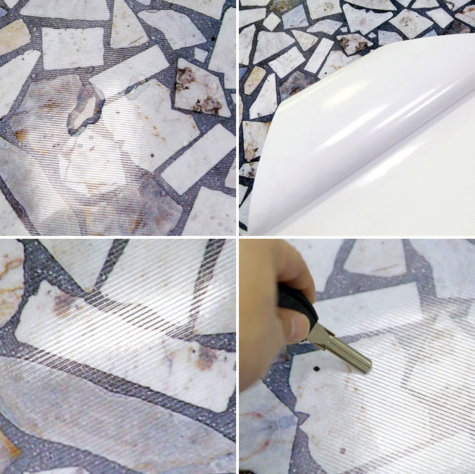 Rynx | Modern Style Square PVC Flooring Stone Design Peel and Stick Vinyl Flooring