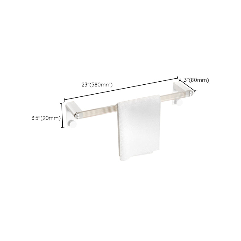 Rynx | White metal and acrylic bathroom accessories as single item or in set with bathroom shelf