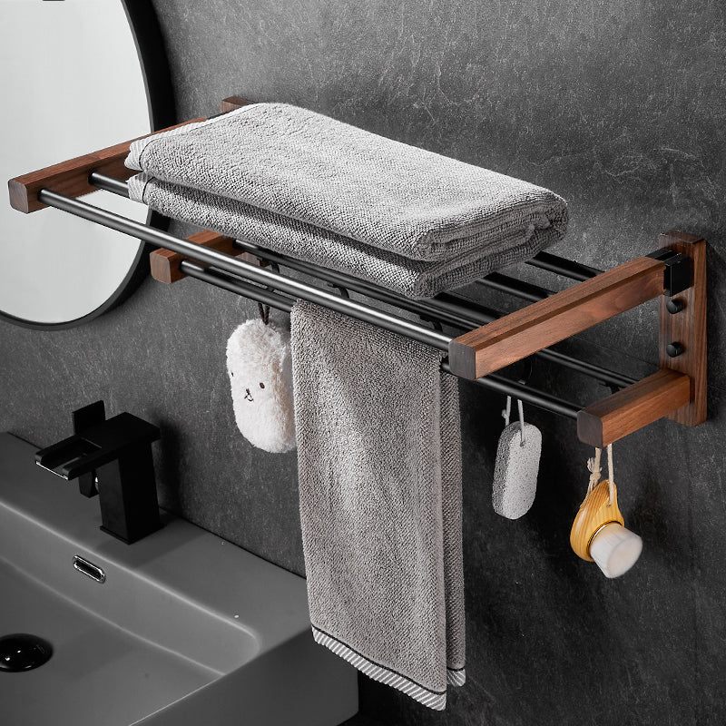 Rynx | Modern black bathroom set bathroom shelf towel bar bathroom accessories set