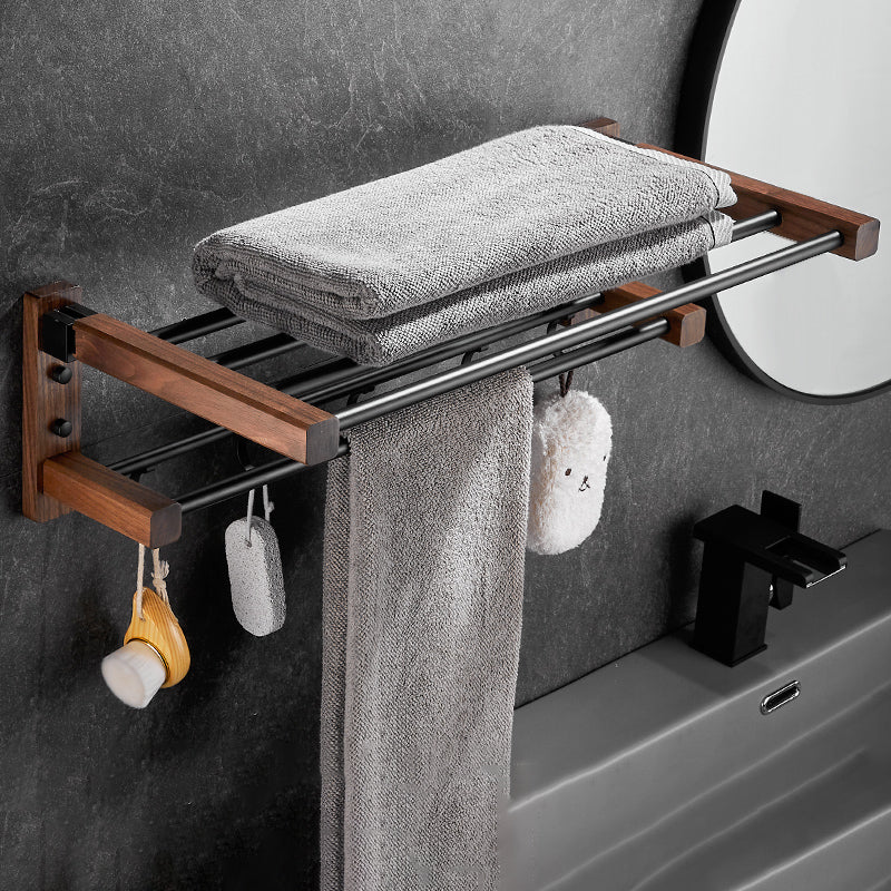 Rynx | Modern black bathroom set bathroom shelf towel bar bathroom accessories set