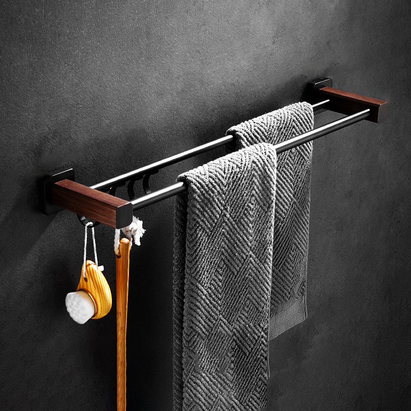 Rynx | Modern black bathroom set bathroom shelf towel bar bathroom accessories set
