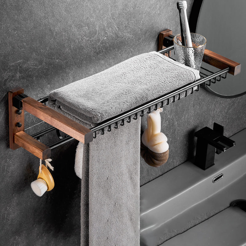 Rynx | Modern black bathroom set bathroom shelf towel bar bathroom accessories set