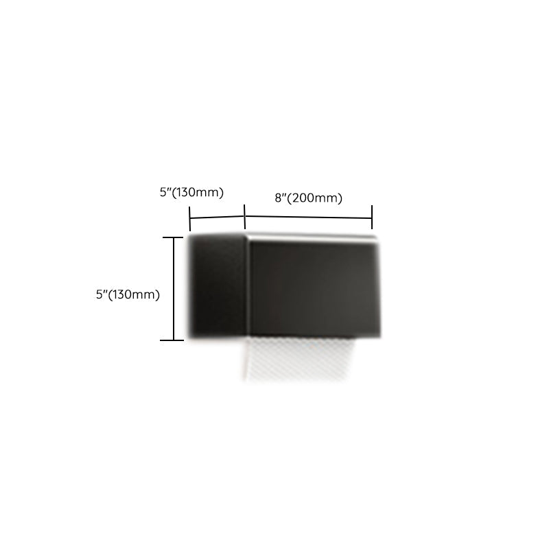 Rynx | Modern Bathroom Set Matte Black Bathroom Shelf Towel Holder Bathroom Accessories Set