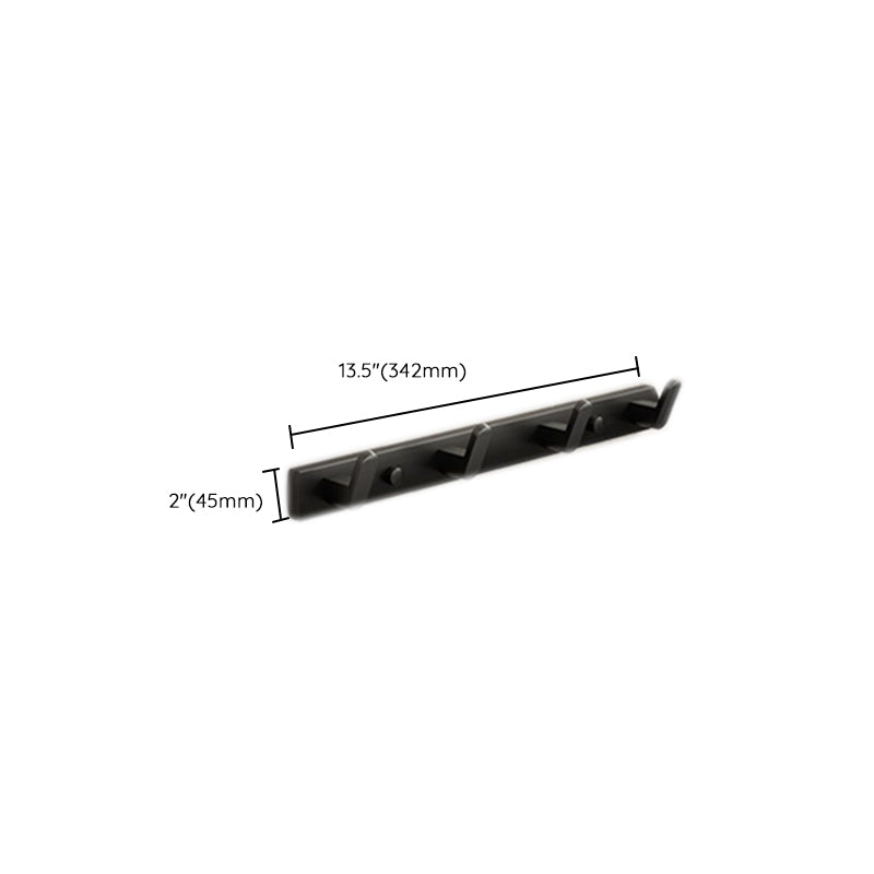 Rynx | Modern Bathroom Set Matte Black Bathroom Shelf Towel Holder Bathroom Accessories Set