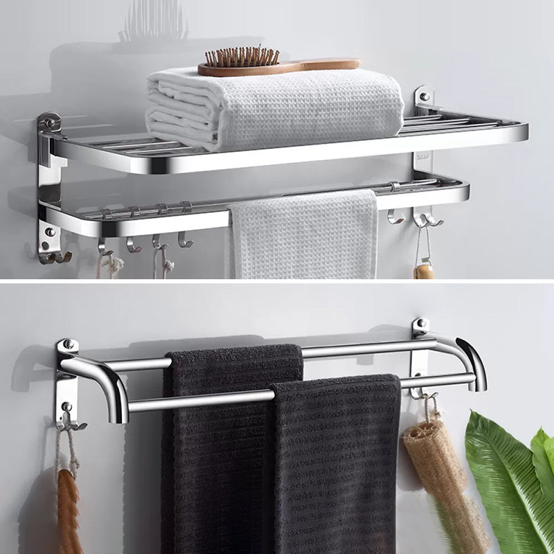 Rynx | Modern Stainless Steel Bathroom Set Paper Holder Bathroom Shelf Bathroom Accessories Towel holder with towel bar