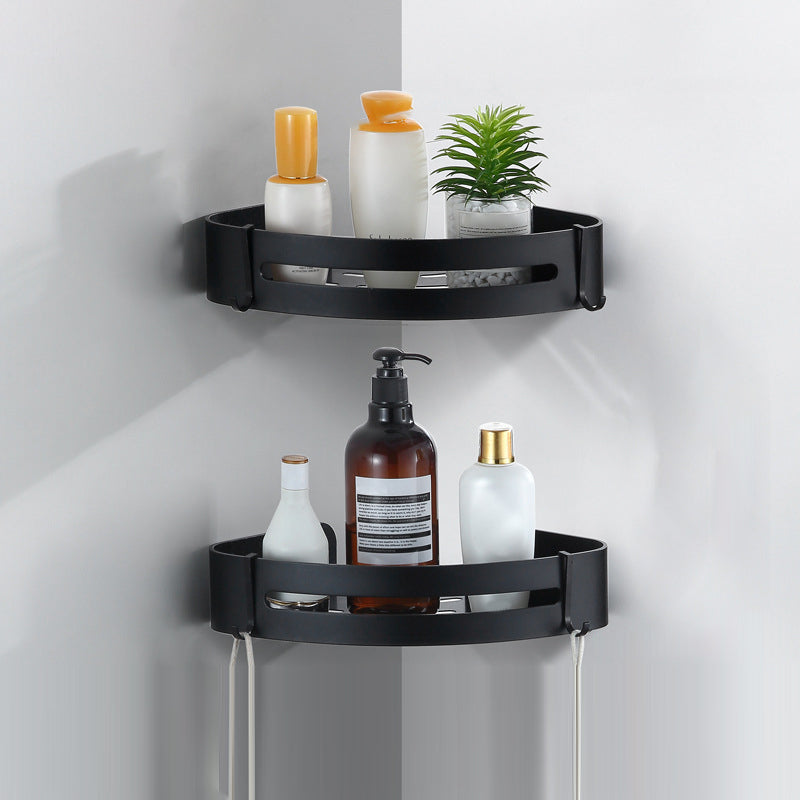 Rynx | Modern Bathroom Accessories Black Paper Holder Bathroom Shelf Bathroom Accessory Set